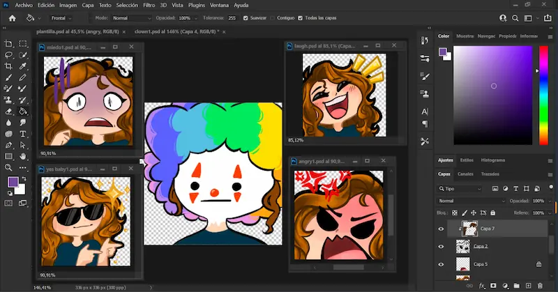 adobe photoshop y illustrator para crear emotes de twitch