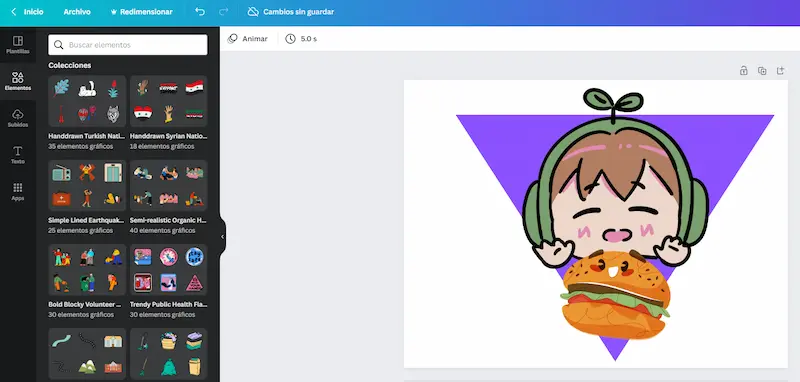 ejemplo de emote personalizado de twitch creado con Canva gratis