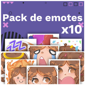 Comprar pack de 10 emotes personalizados twitch